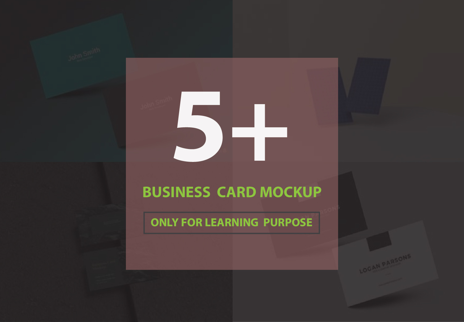 Business Card Mockup Bundle 15
